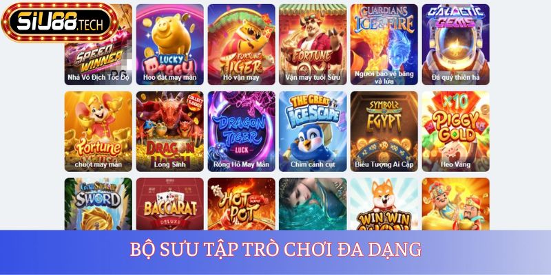 Slot SIU88 1 Bộ sưu tập trò chơi đa dạng